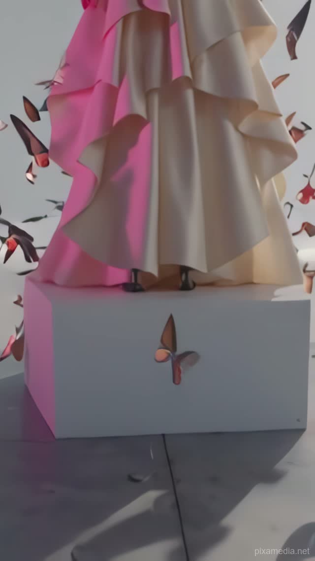 Butterflies Escape the Mirror Bodice - Fashion & Beauty AI stock